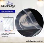 BOLSA ZIPLOC 14X20" (C/CIERRE HERMETICO)