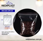BOLSA ZIPLOC 4X10" (C/CIERRE HERMETICO)