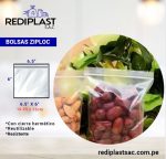 BOLSA ZIPLOC 6.5X6" (C/CIERRE HERMETICO)
